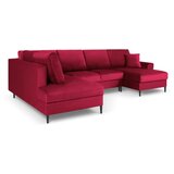 Cosmopolitan Design Crvena baršunasti sklopiva/s prostorom za odlaganje kutna garnitura (s lijevim kutom/u obliku slova "U") Kyoto – | shoptok.hr