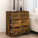  Komode 2 kom boja dimljenog hrasta 30x30x70cm konstruirano drvo | shoptok.hr