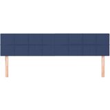  Posteljno vzglavje 2 kosa modro 100x5x78/88 cm blago, (20953492) | Shoptok.si