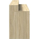  pisalna miza z LED osvetlitvijo, inženirski les, sonoma hrast, 160x55x91 cm | Shoptok.si