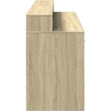  Radni stol s LED svjetlima hrast 160x55x91 cm konstruirano drvo | shoptok.hr