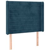  box spring s madracem LED tamnoplavi 90x190 cm baršun | shoptok.hr