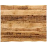 Stolna ploča sa živi rub 90x80x2,5 cm masivno grubo drvo manga Cijene