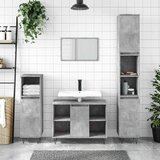 Maison Chic Kopalniška omarica - Kopalniški kabinet betonsko siva 80x33x60 cm inženirski les, (21794529) | Shoptok.si
