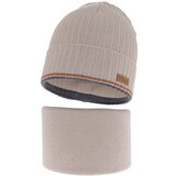 AGBO Children's autumn/ spring set: hat and tube scarf beige London Cijene