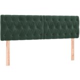  The Living Store Posteljno vzglavje 2 kosa temno zeleno 80x7x78/88 cm žamet - Vzglavje, (21487955) | Shoptok.si