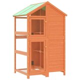 vidaXL Kućica za ptice smeđa 97 x 81 x 152 cm od masivne borovine | shoptok.hr