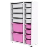 Hanah home Višenamjenska komoda Rine 2D4K8U, 69,5 x30 x109 cm, Bijelo-roza | Eponuda.ba