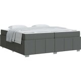  Krevetna konstrukcija Tamno siva 200 x 200 cm tkanina | shoptok.hr