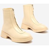Resti Women's beige Etiuse flat heeled boots | ePonuda.com