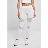 Urban Classics Women's Tech Mesh Leggings in White