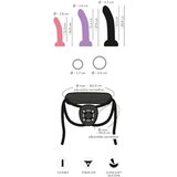 You2Toys - set dildoa za pričvršćivanje (crna) | shoptok.hr