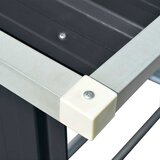  Vrtna ostava za drva pocinčani čelik 163 x 83 x 154 cm antracit | shoptok.hr