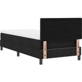  Postelja z vzmetnico z vzmetnico Črna 80 x 200 cm blago, (5000126432) | Shoptok.si
