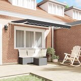  Skrovita tenda Antracit 250 x 200 cm tkanina - Antracit (bijeli okvir) 2 5 x 2 m Električna | shoptok.hr