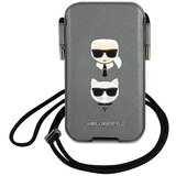 Karl Lagerfeld torbica za mobilni telefona KLHCP12LOPHKCG, 6,7 inch, siva, (20741104) Cene
