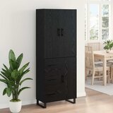  Highboard s ladicama 2 pcs Crni hrast 69,5 x 34 x 180 cm | shoptok.hr