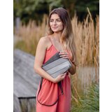 Vuch Coalie Striped Black Handbag | Shoptok.si