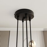  Visilica na sajli MOTIF 4xE27/10W/230V crna | Eponuda.com