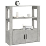  Komoda siva boja betona 80x30x90 cm od konstruiranog drva | shoptok.hr