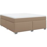 vidaXL Box spring postelja z vzmetnico kapučino 180x200cm umetno usnje, (21306054) | Shoptok.si