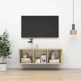 vidaXL Zidni TV ormarić boja hrasta sonome 37 x 37 x 107 cm od iverice | shoptok.hr