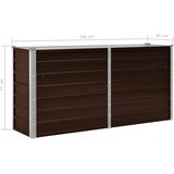  Povišena vrtna gredica smeđa 160 x 40 x 77 cm pocinčani čelik | shoptok.hr
