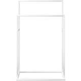  Samostojeći stalak za ručnike bijeli 48 x 24 x 78 5 cm željezni | shoptok.hr