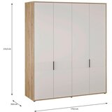 Modern Living Omara Za Oblačila Seravel, Kašmir, Barva Hrasta | Shoptok.si