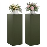  Stalak za biljke 2 pcs Maslinastozelena 30 x 30 x 80 cm Čelik | shoptok.hr