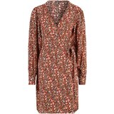 Pieces Tall Obleka 'NYA' kaki / rdeča / črna / bela | Shoptok.si