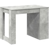 vidaXL Pisalna miza s predalom in polico betonsko siva 102x62x77,5 cm | Shoptok.si