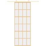  Drsna vrata zlata 76x205 cm prozorno ESG steklo in aluminij, (20983265) | Shoptok.si