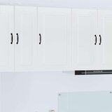 vidaXL Stenska kuhinjska omarica Visok sijaj bela 50 x 31 x 80 cm | Shoptok.si