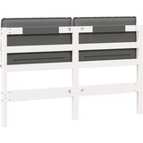  Tapecirani uzglavlje s uzglavljem Bijela i svijetlo siva 135 cm | shoptok.hr