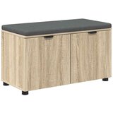  Klupa za hodnik s jastukom Sonoma hrast 80 x 38 x 46 cm | shoptok.hr