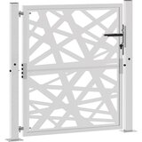 vidaXL Vrtna vrata 105x105 cm Vremensko odporno jeklo Lahka zasnova | Shoptok.si