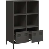  Visoka komoda crna 68x39x103 5 cm od čelika | shoptok.hr