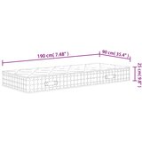  Madrac s džepičastim oprugama srednje čvrsti 90 x 190 cm | shoptok.hr