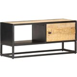 vidaXL TV omarica z izrezljanimi vrati 90x30x40 cm mangov les | Shoptok.si
