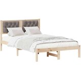  Konstrukcija postelje z vzglavjem Taupe 120 x 190 cm blago, (5000084088) | Shoptok.si