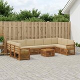  Set vanjskih sofa 8 kom. Prirodna | shoptok.hr