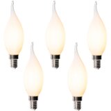 LUEDD Komplet 5 E14 zatemnitvenih LED žarnic BXS35 Opal 4W 450 lm 2200K u
