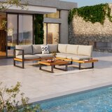 Ambia Garden LOUNGE GARNITURA tkanina akacija masivno jeklo Cene