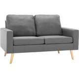 Maison Chic kavč - Sofa - Kanape dvosed svetlo sivo blago, (21726494) Cene