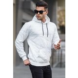 Madmext Sweatshirt - White - Regular fit Cene