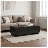 vidaXL klubska mizica, inženirski les, črna, 102x50,5x35 cm | Shoptok.si
