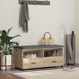  Klupa za hodnik s jastukom Sonoma hrast 100 x 38 x 46 cm | shoptok.hr