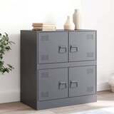 vidaXL Komoda antracitna 67x39x73 cm jeklo | Shoptok.si