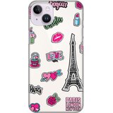  silikonska maska za iPhone 14 Plus 6.7 Love Paris Print Skin providna Cene